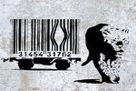 Banksy - Tiger Barcode Mini Paper Poster