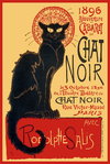 Chat Noir - French Art Mini Paper Poster