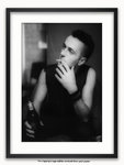 Framed with WHITE mount The Clash Joe Strummer Palladium Los Angeles 1982 A1 punk rock poster