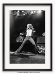 Framed with WHITE mount Led Zeppelin - Robert Plant 1975 A1 rock poster
