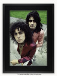 Framed with WHITE Mount T.Rex Marc and Mickey 1972 A1 rock poster