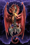 Anne Stokes - Power Chord Dragon - Maxi Paper Poster