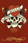 Ed Hardy  - Love Kills Slowly Red - Maxi Paper Poster
