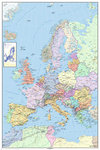 Europe - Map in GERMAN Language - Maxi Paper Poster