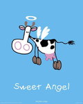 Mumu Cow - Sweet Angel - Mini Paper Poster