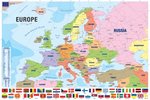 Modern Map Of Europe - Maxi Paper Poster