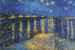Vincent Van Gogh -  La Nuit Etoilee Harbour Lights Maxi Paper Poster