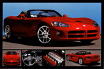 Dodge Viper SRT-10 Red Sportd Car 5 pics H Maxi Paper Poster