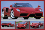 Ferrari Tribute to Enzo Red Sports Car  4 pics H Maxi Paper Poster