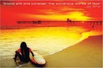 Wondrous - Sunset Surfer - Motivational - Maxi Paper Poster