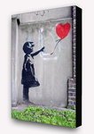 Banksy - Balloon Girl Vertical Block Mount