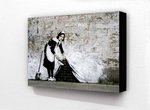 Banksy - Camden Maid Sweeper Block Mount