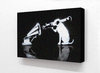 Banksy - HMV Dog Bazooka Horizontal Block mounted Print