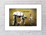 Banksy I am Your Father Right Mounted Print