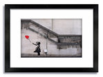 Banksy Balloon Girl There Is Always Hope   Framed Mounted Print