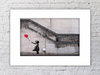 Banksy Balloon Girl There Is Always Hope   Mounted Print