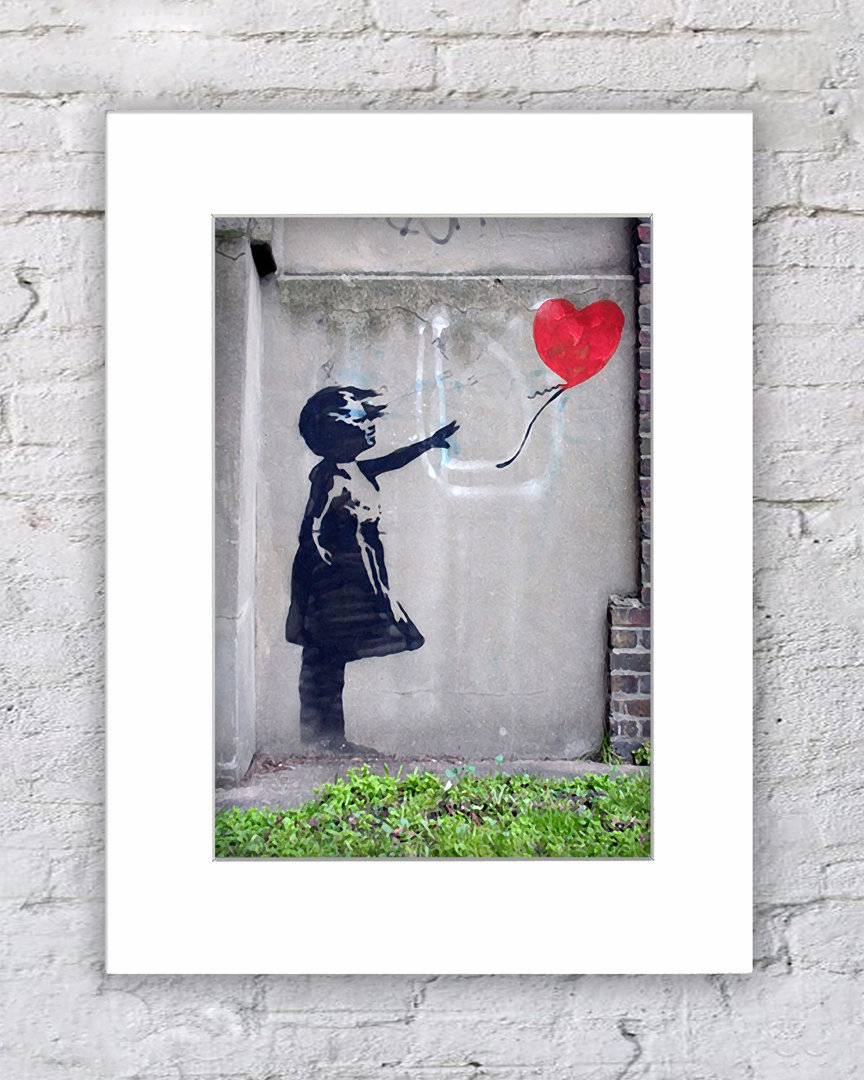 Banksy Balloon Girl Heart Colour