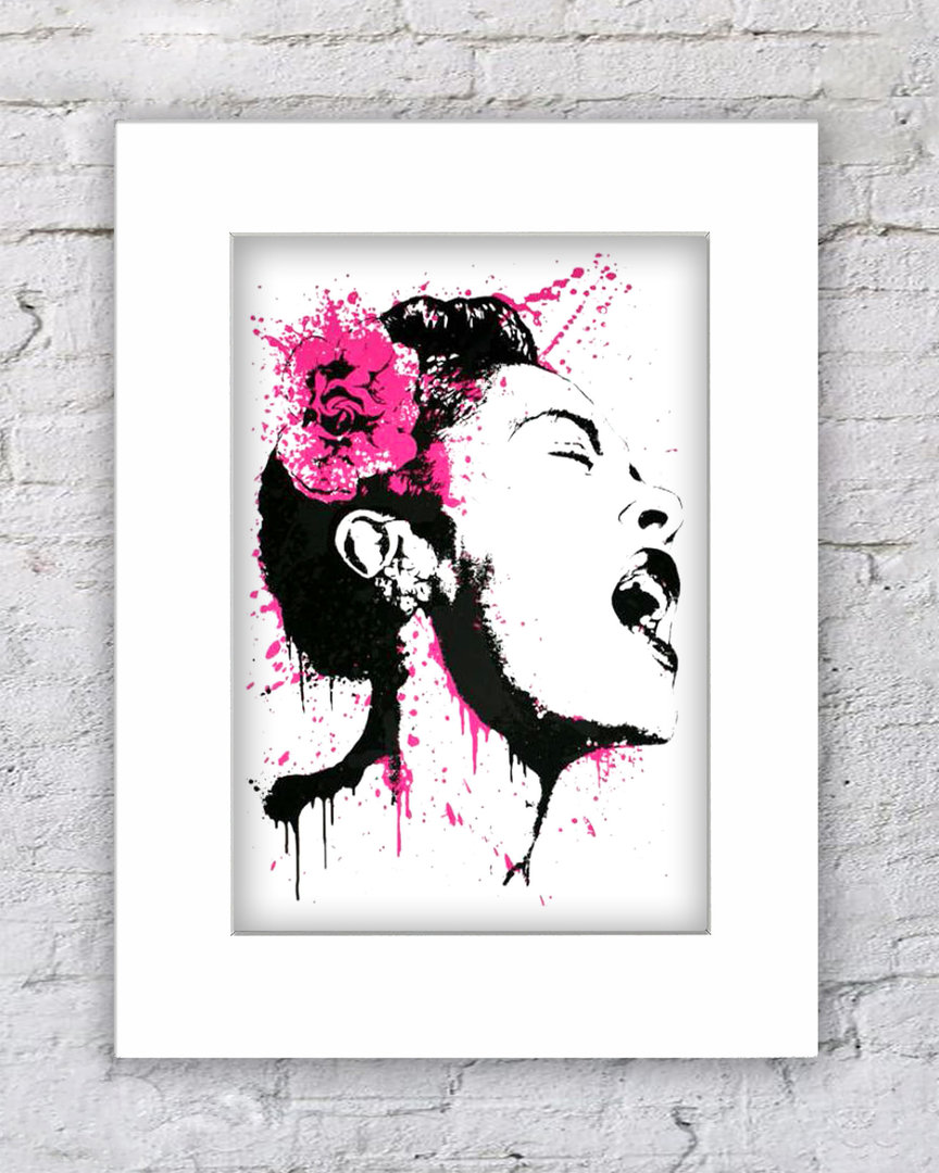 Banksy Billie Holiday Pink Rose
